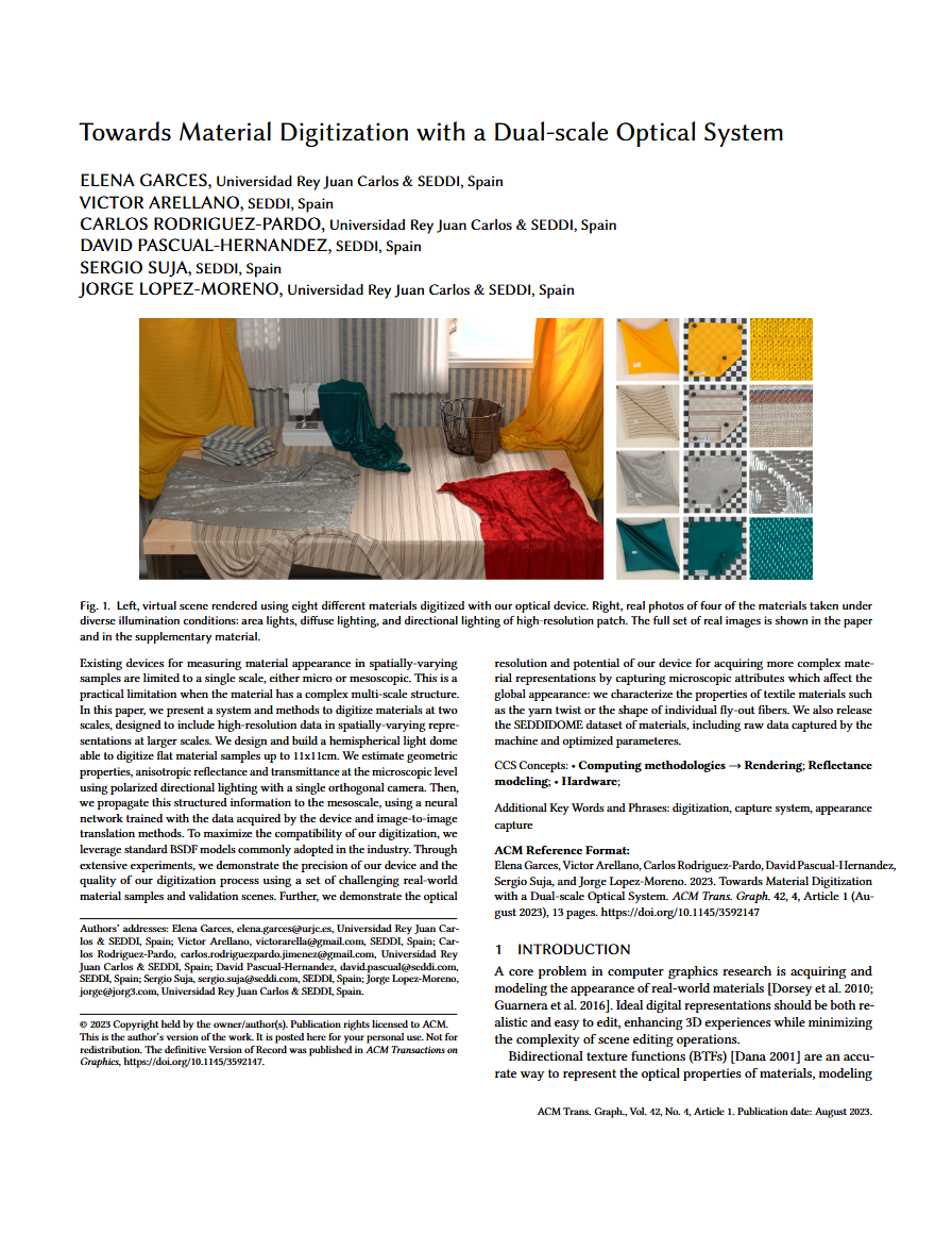Towards Material Digitization with a Dual-scale Optical System